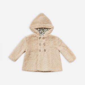 Rylee & Cru Double Breasted Shearling Fuzzy Teddy Coat